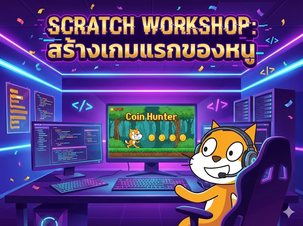 ตะลุยโลก Scratch EP.5: ภารกิจสร้างเกมแรก 