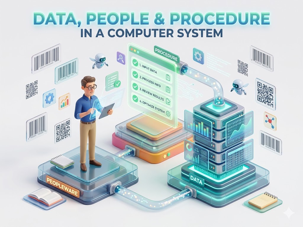 หน่วยที่ 4  EP.3: จิ๊กซอว์ที่เติมเต็มระบบ (Data, Peopleware & Procedure)