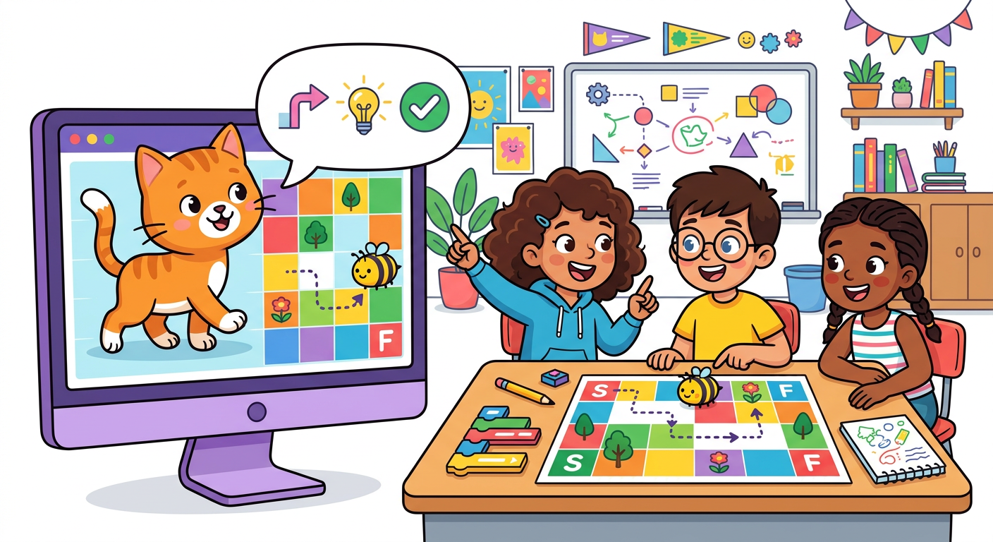 หน่วยที่ 2 EP.5: โปรเจกต์ Scratch ขั้นเทพ! สร้างแอนิเมชันและเกมเดินตามช่อง