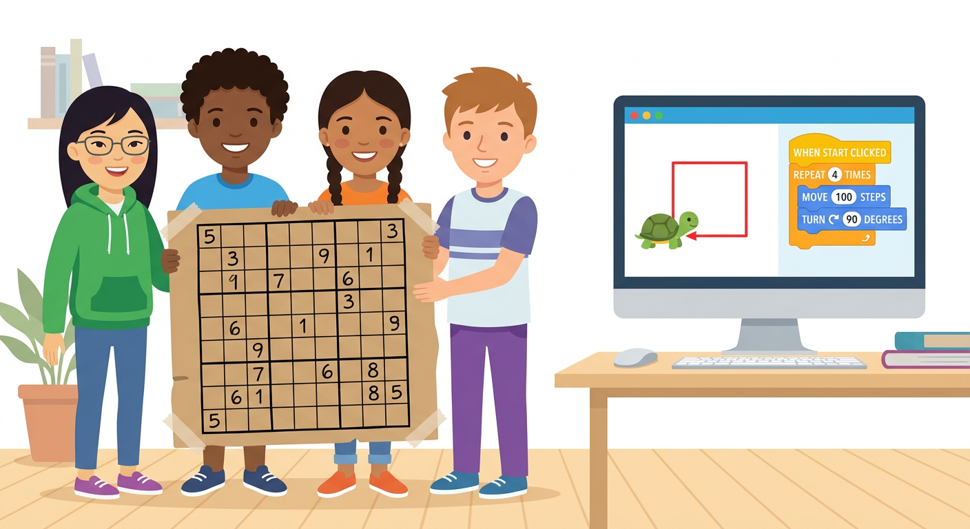 หน่วยที่ 1 EP.5: โครงงาน Active Learning (สร้างอัลกอริทึม & บอร์ดเกม)