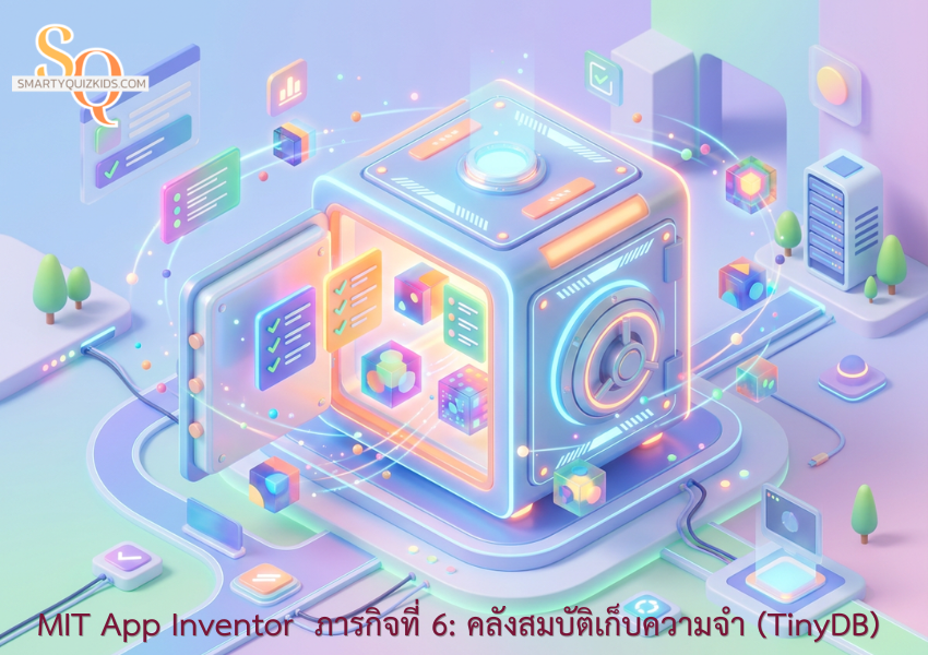 สร้างแอปสมุดจดการบ้าน (My Homework Tracker) ด้วย MIT App Inventor - ภารกิจที่ 6: คลังสมบัติเก็บความจำ (TinyDB)