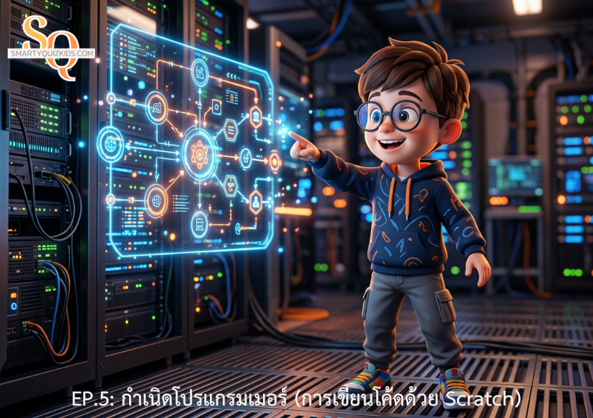 EP.5: กำเนิดโปรแกรมเมอร์ (การเขียนโค้ดด้วย Scratch)