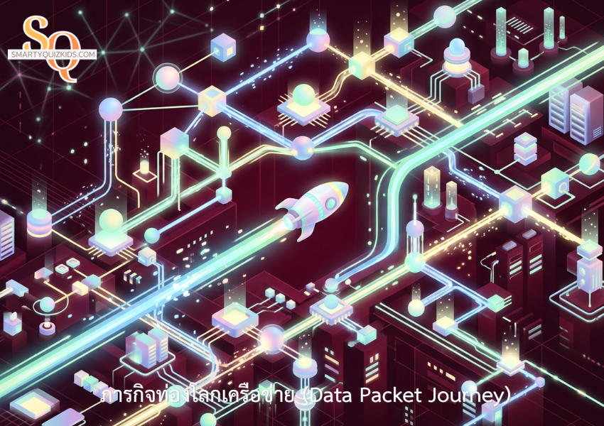 เกมการศึกษา: ภารกิจท่องโลกเครือข่าย (Data Packet Journey)