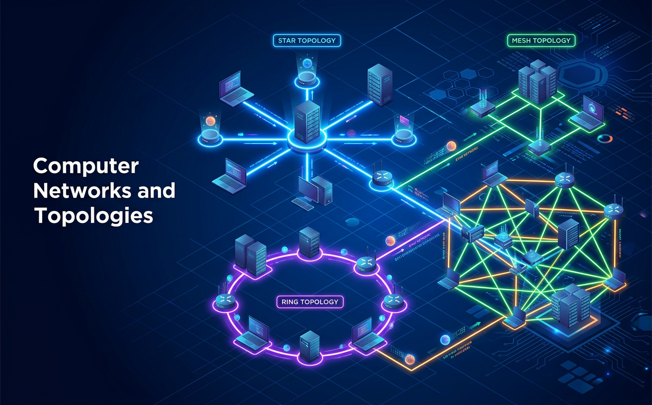 หน่วยที่ 5  EP 4: อาณาจักรเครือข่ายคอมพิวเตอร์ (Network Types & Topologies)