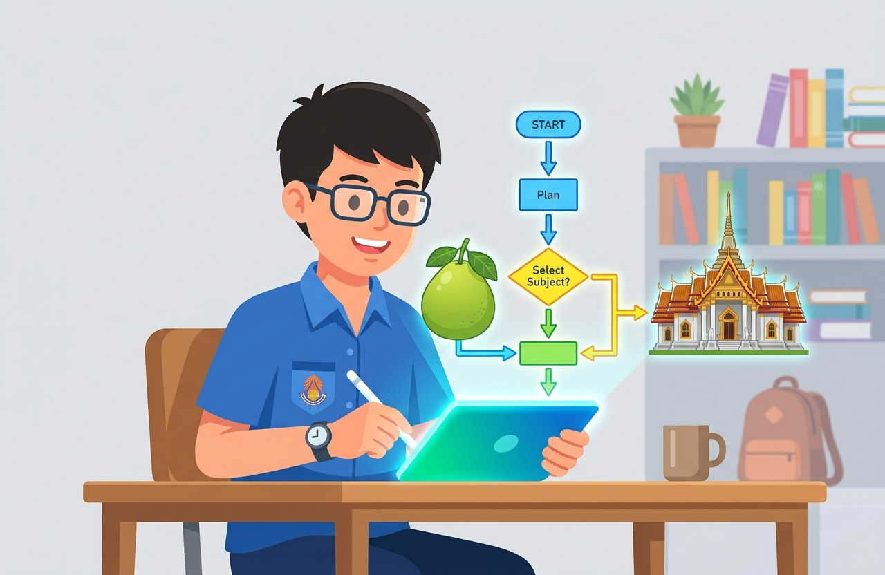 ป.3 หน่วยที่ 1 EP.2: การเขียนผังงาน (Flowchart)
