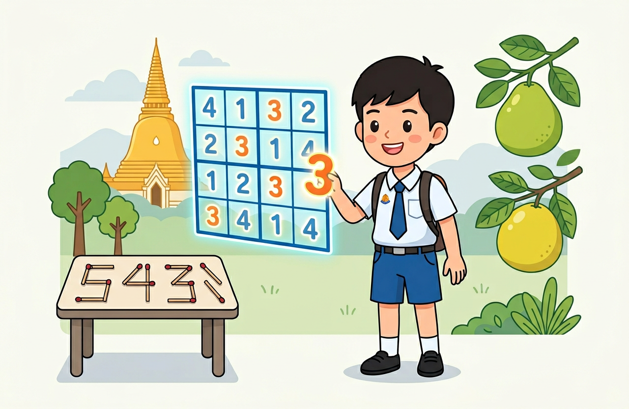  ป5 หน่วยที่ 1 EP.3: ประลองปัญญา ซูโดกุ & ไม้ขีดไฟ